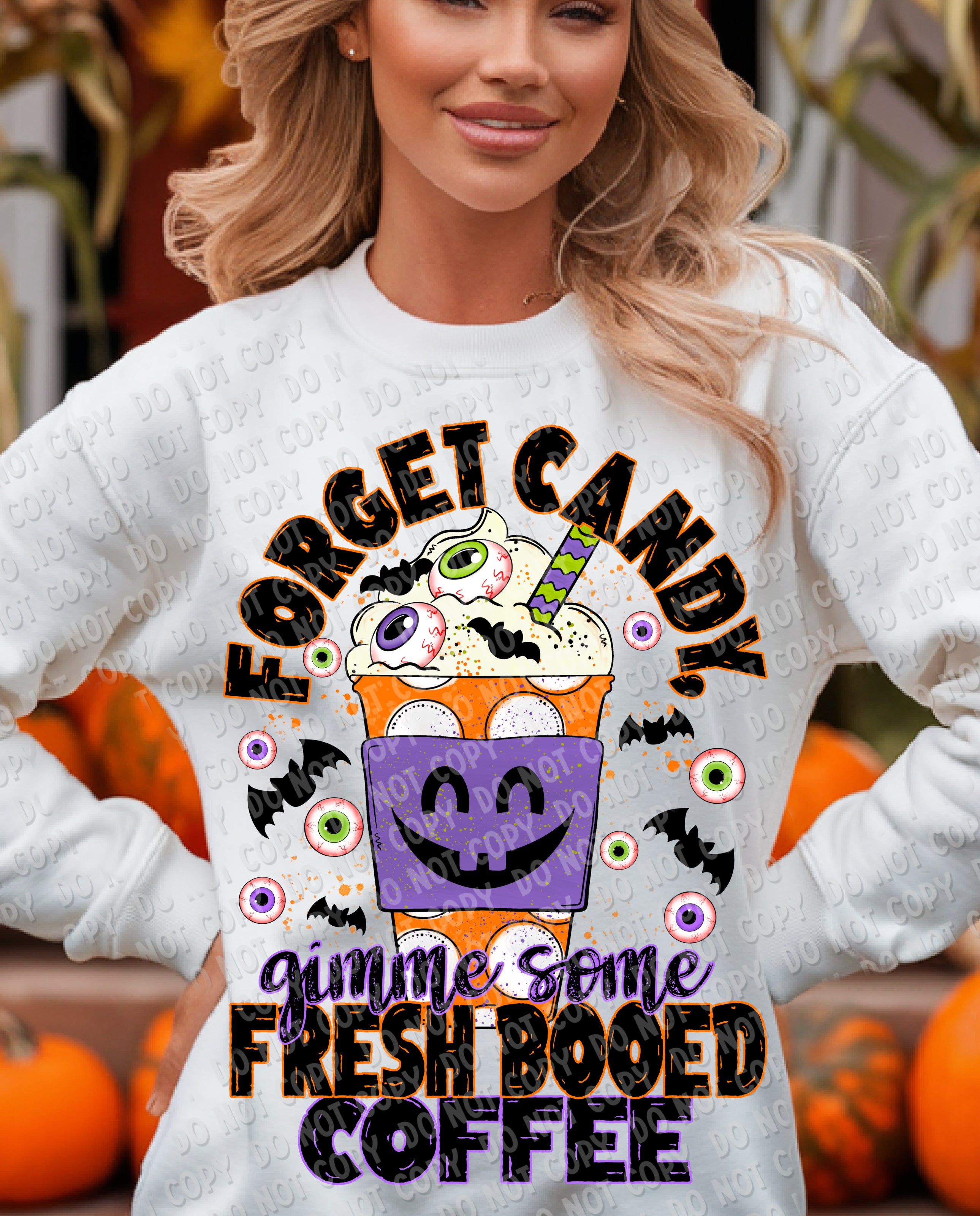 10-196 Fresh Booed Coffee DTF Transfer ONLY