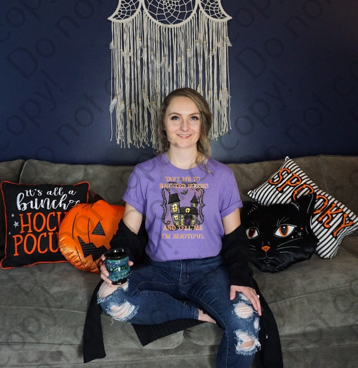 10-237 take me to haunted houses and tell me im beautiful DTF Transfer ONLY