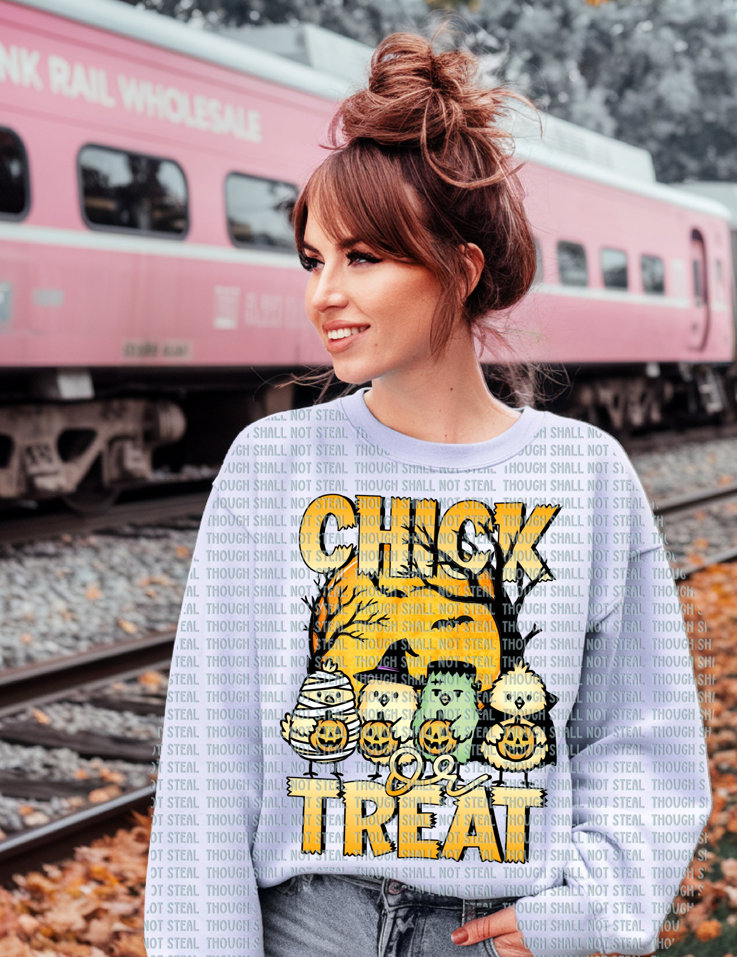 10-255 Chick or Treat Completed Tee