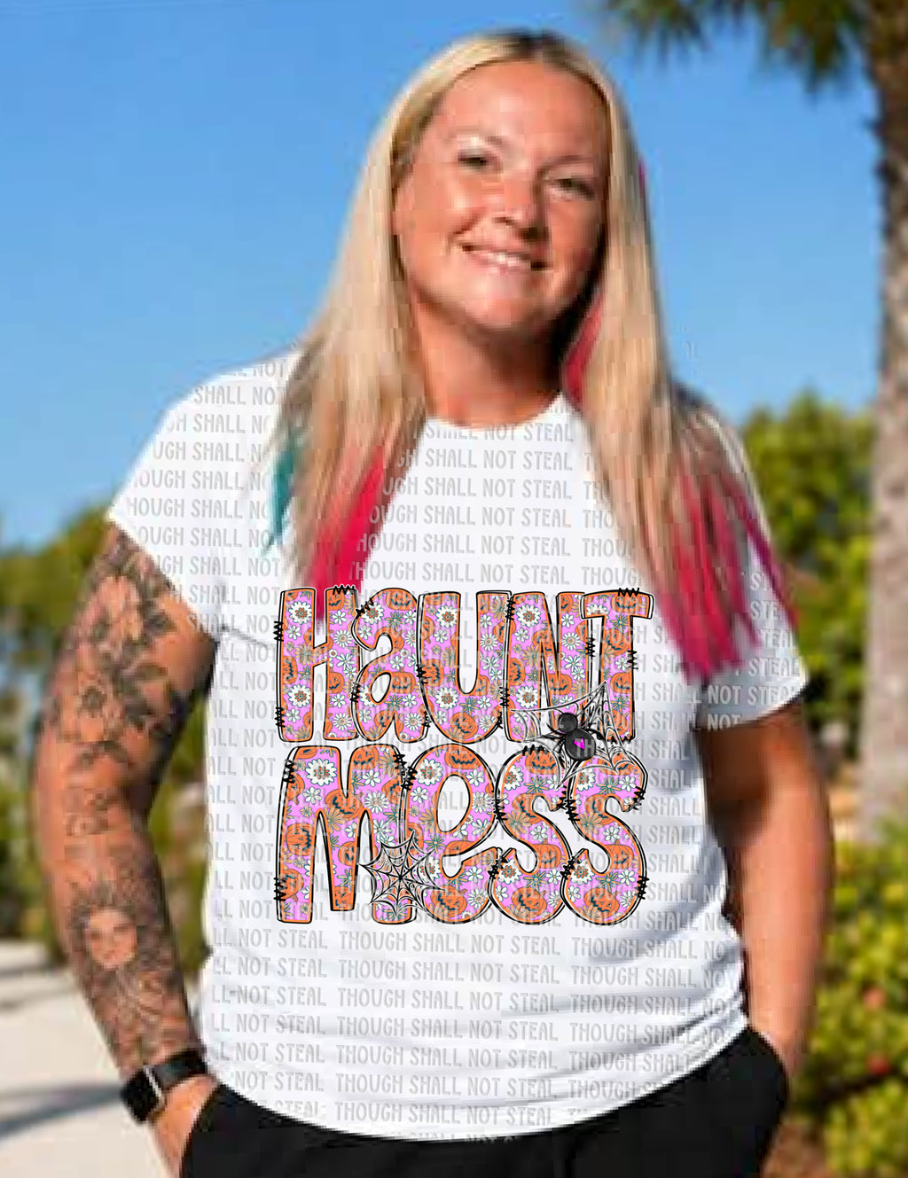 10-270 Haunt Mess Completed Tee