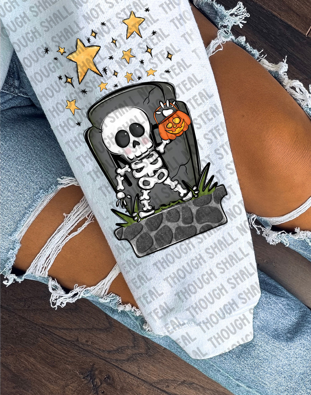 10-271 Boy - Blank Skelly Halloween Custom DTF Transfer ONLY