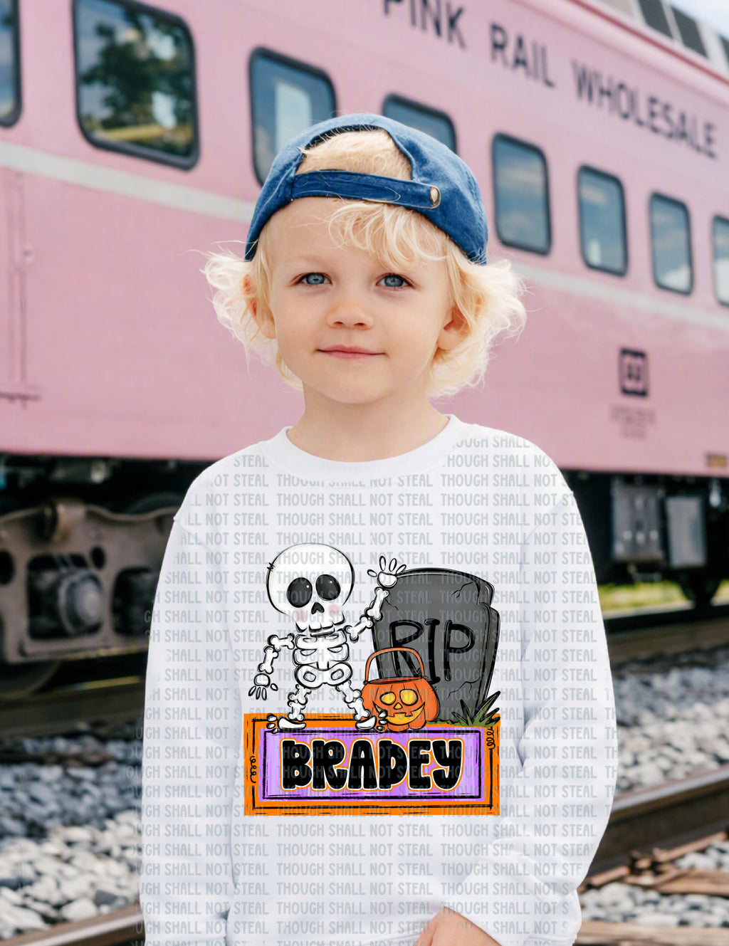 10-271 Boy - Blank Skelly Halloween Custom DTF Transfer ONLY