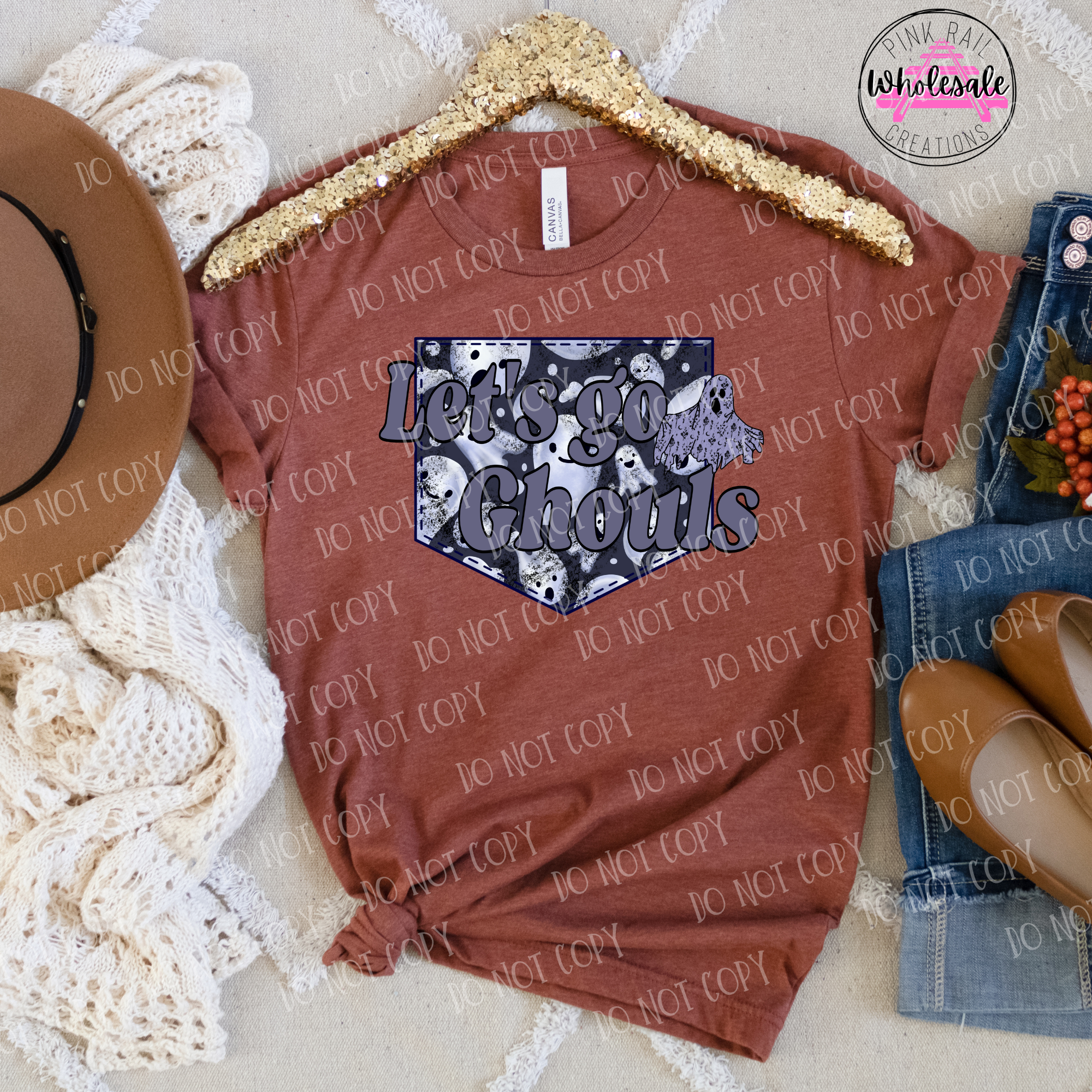 10-35 Let's Go Ghouls Completed Tee