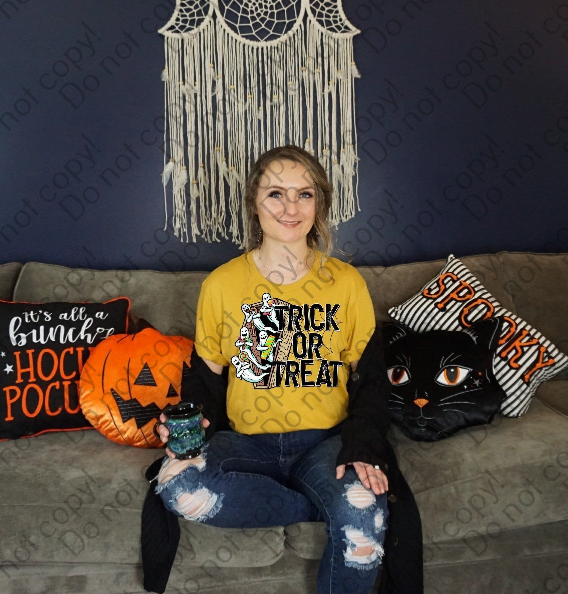 10-98 Trick Or Treat Ghosts 1 DTF TRANSFER ONLY