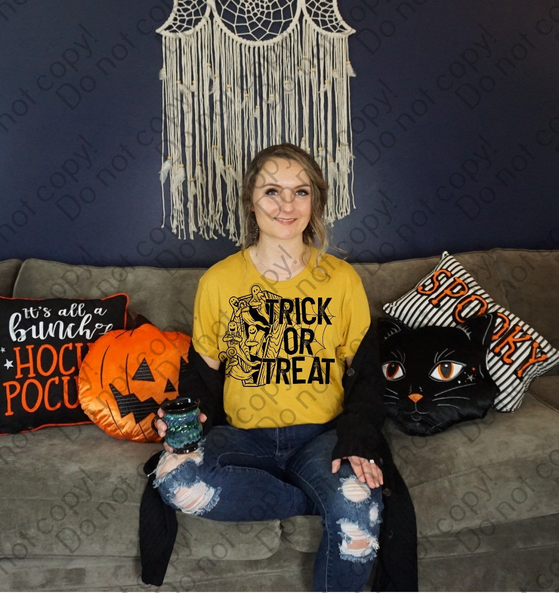 10-99 Trick Or Treat Ghosts 2 DTF TRANSFER ONLY