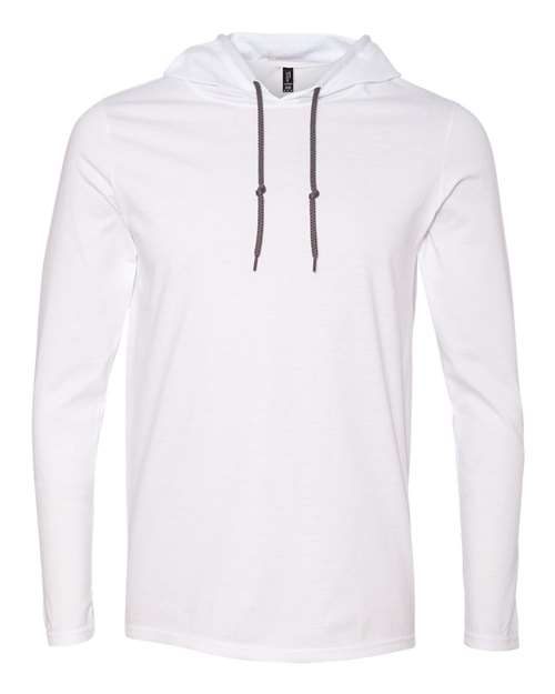 Unisex Softstyle® Lightweight Hooded Long Sleeve T-Shirt