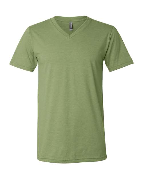 Unisex Heather CVC V-Neck Tee