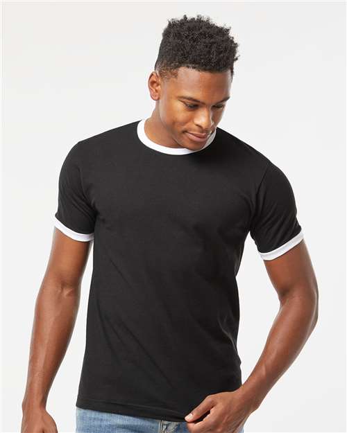 Unisex Fine Jersey Ringer T-Shirt