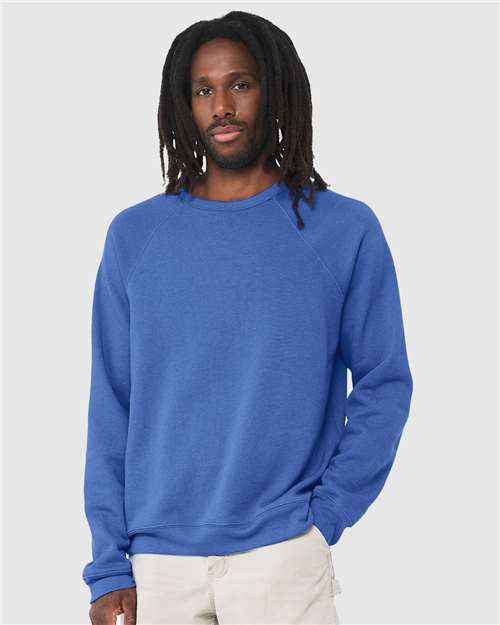 Unisex Sponge Fleece Raglan Crewneck Sweatshirt