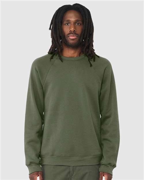 Unisex Sponge Fleece Raglan Crewneck Sweatshirt