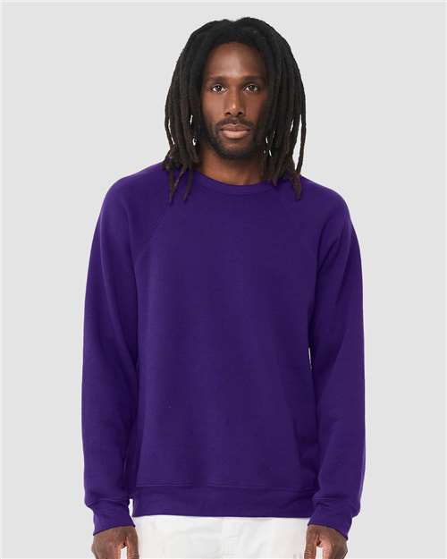 Unisex Sponge Fleece Raglan Crewneck Sweatshirt