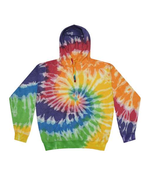 Unisex Tie-Dyed Cloud Inside-Out Fleece Hooded Sweatshirt