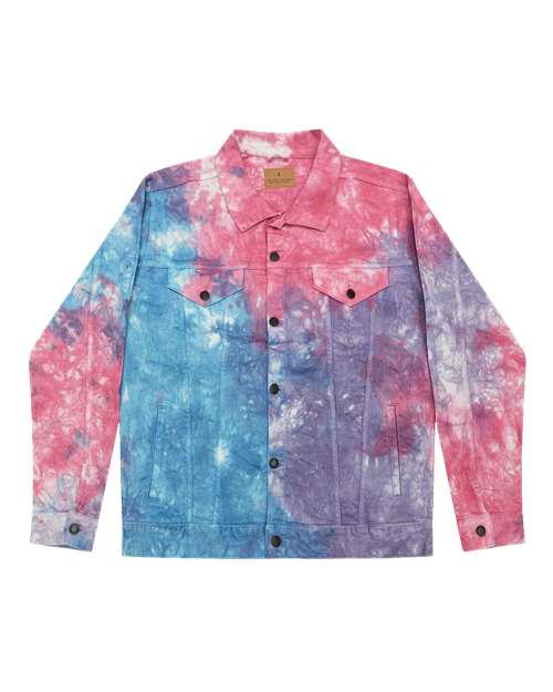 Unisex Tie-Dyed Denim Jacket
