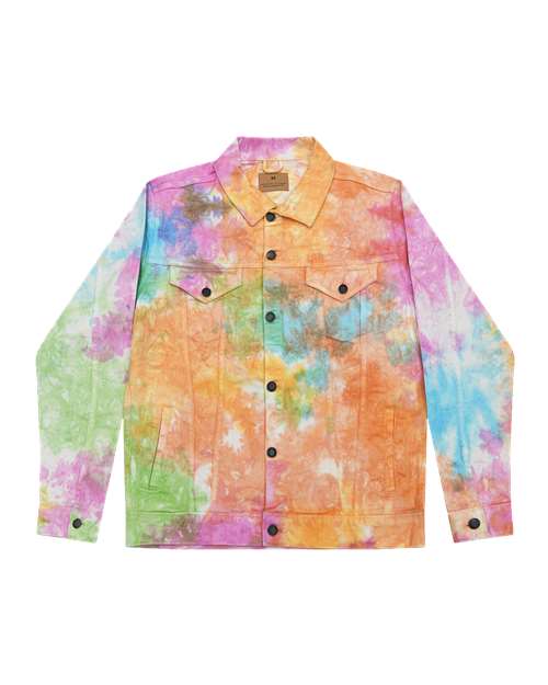 Unisex Tie-Dyed Denim Jacket