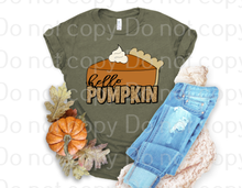 Load image into Gallery viewer, 11-08 Hello pumpkin pie Completed Tee
