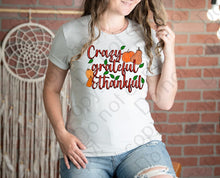 Load image into Gallery viewer, 11-44 Crazy grateful &amp; thankful Completed Tee
