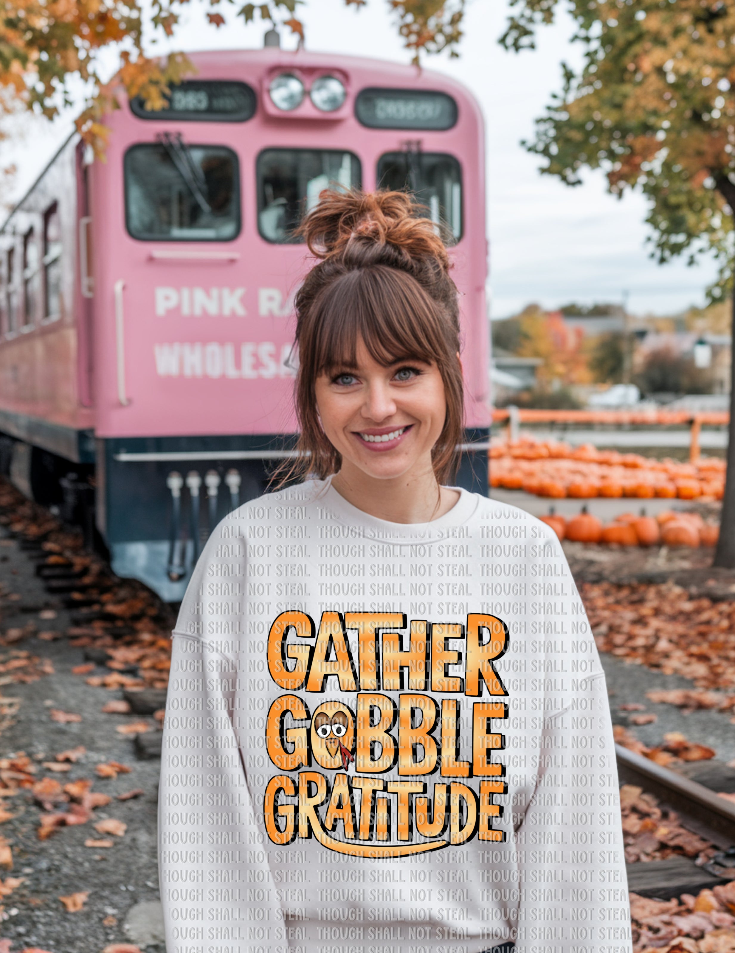11-63 Gather Gobble Gratitude Completed Tee