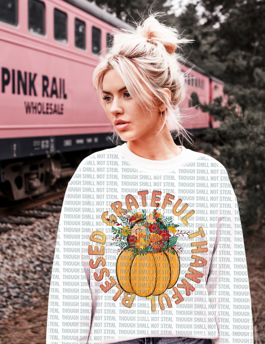 11-65 Grateful Thankful Blessed Completed Tee