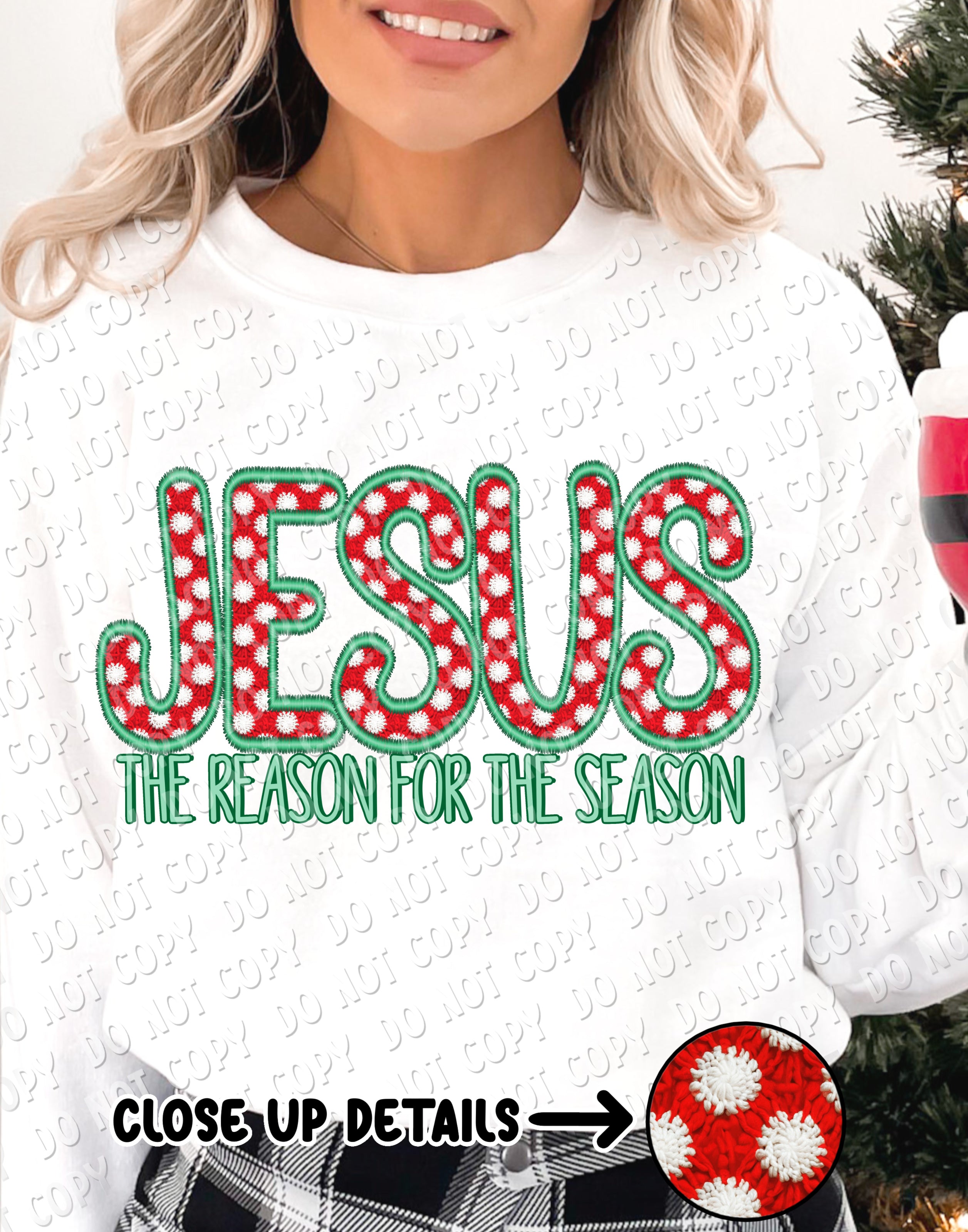 12-268 Jesus the reason for the season DTF TRANSFER ONLY