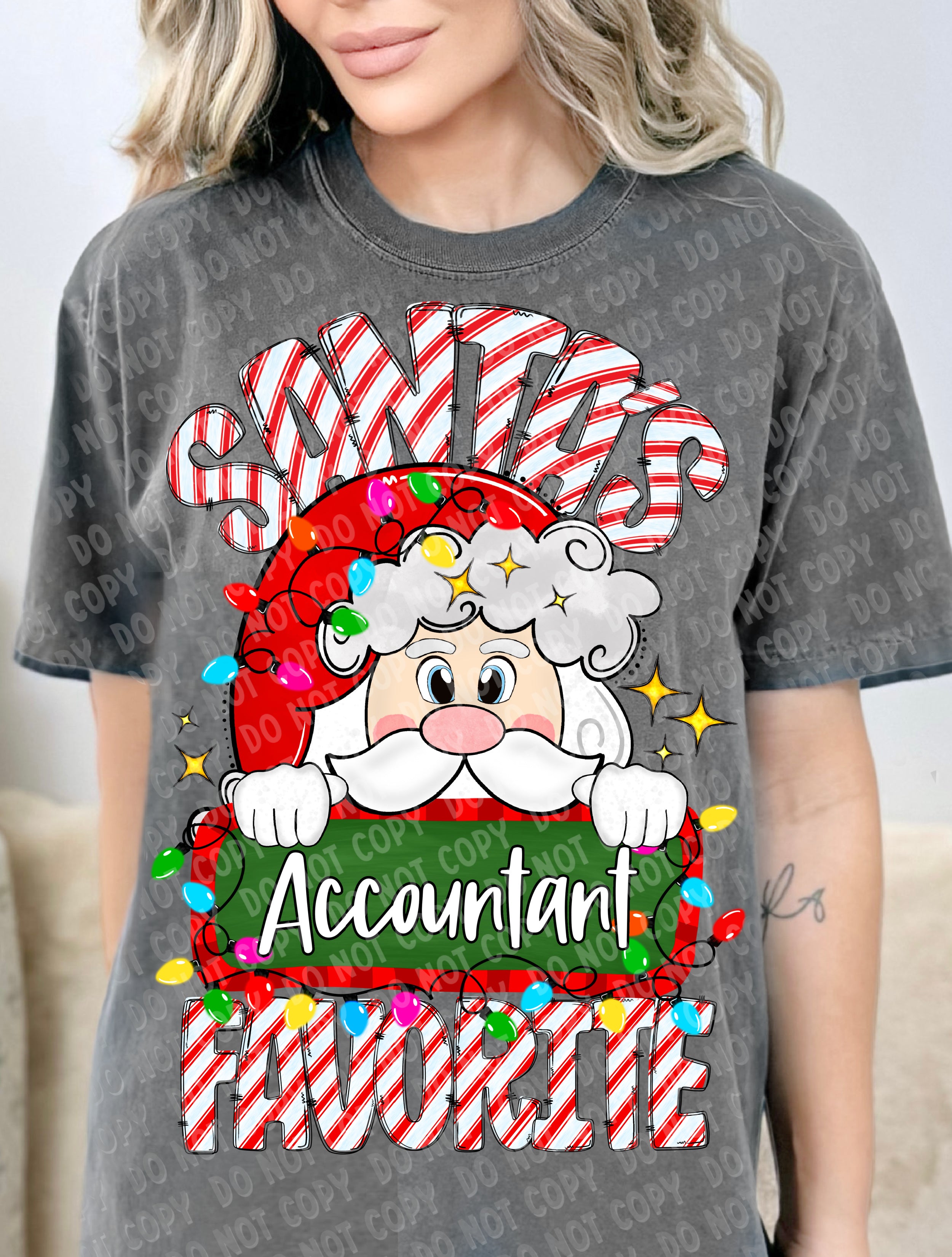 12-270-A Accountant - Santa_s Favorite DTF TRANSFER ONLY