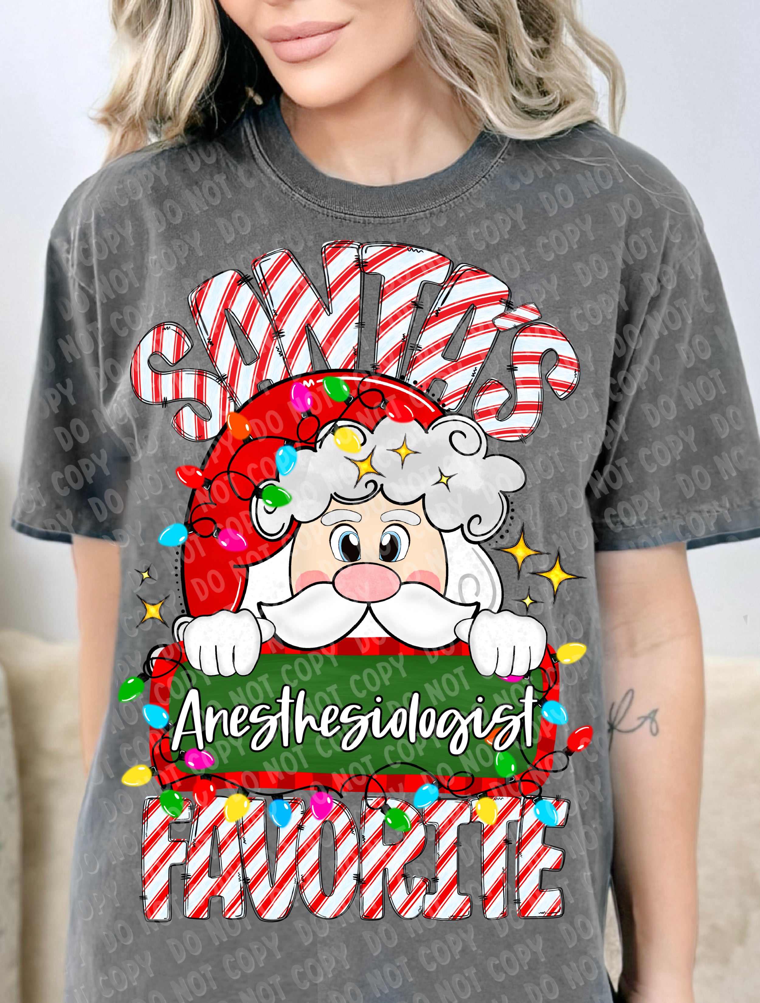 12-270-B Anesthesiologist  - Santa_s Favorite DTF TRANSFER ONLY