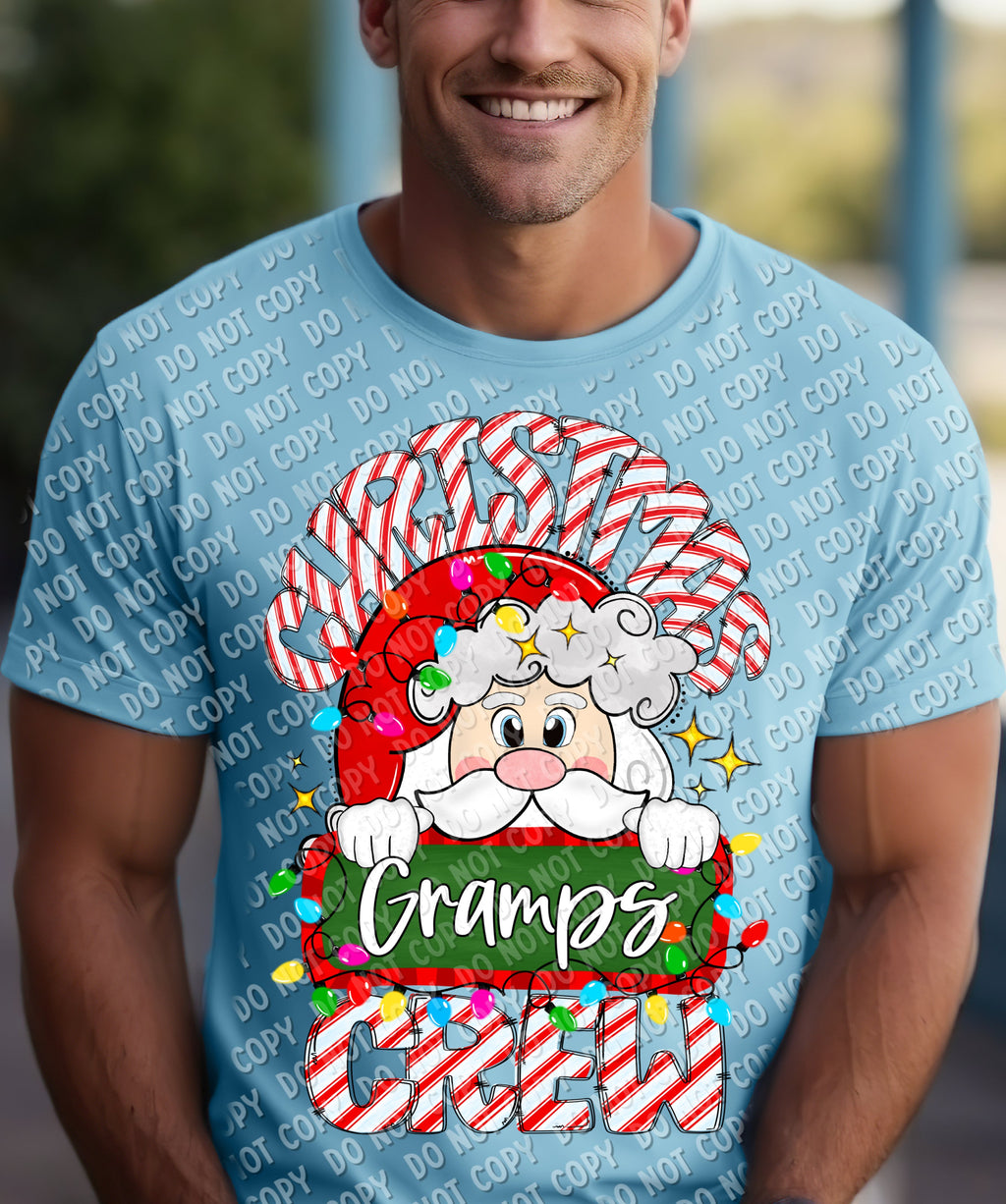 12-271-G Gramps - Christmas Crew Completed Tee