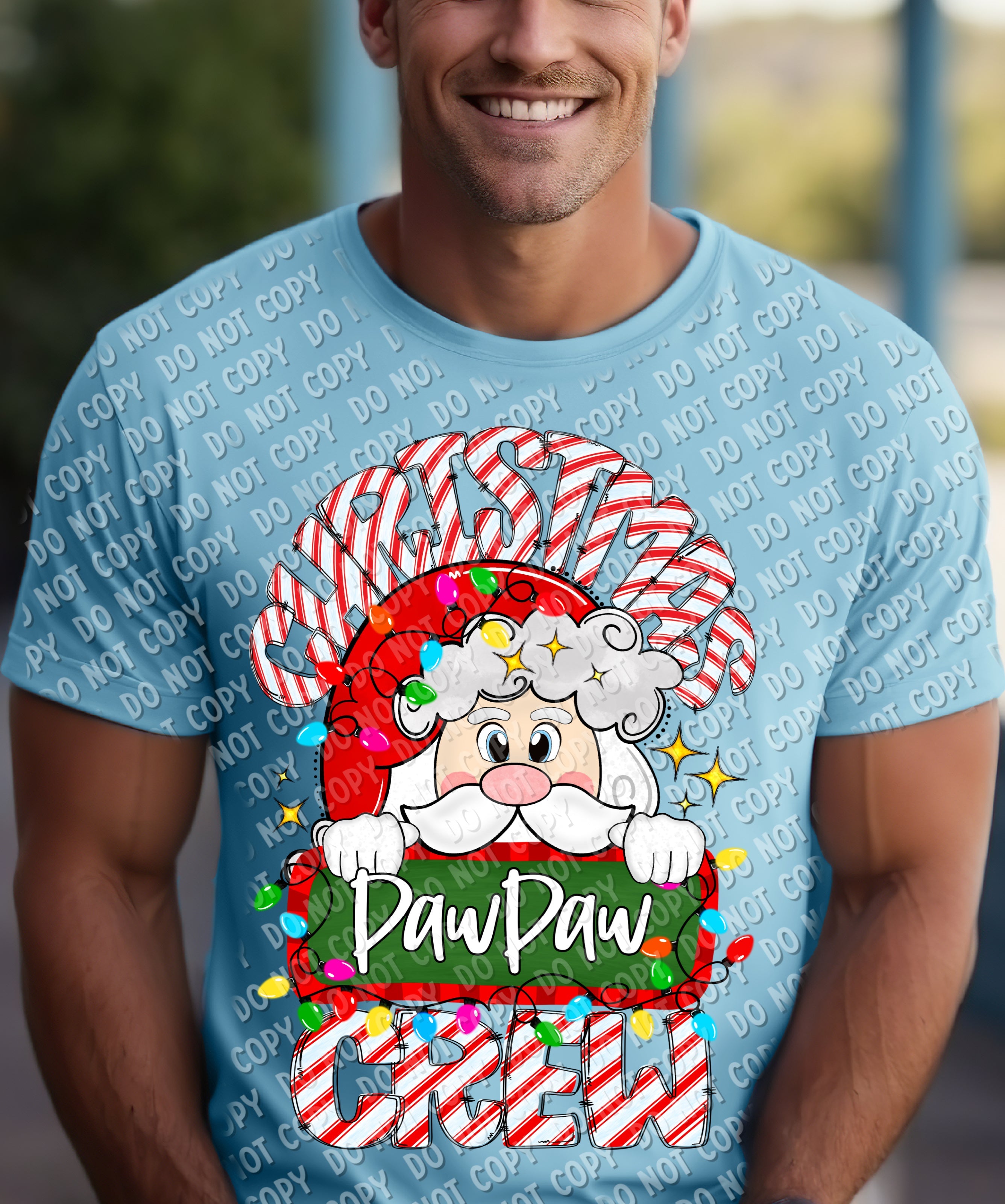 12-271-T PawPaw - Christmas Crew Completed Tee
