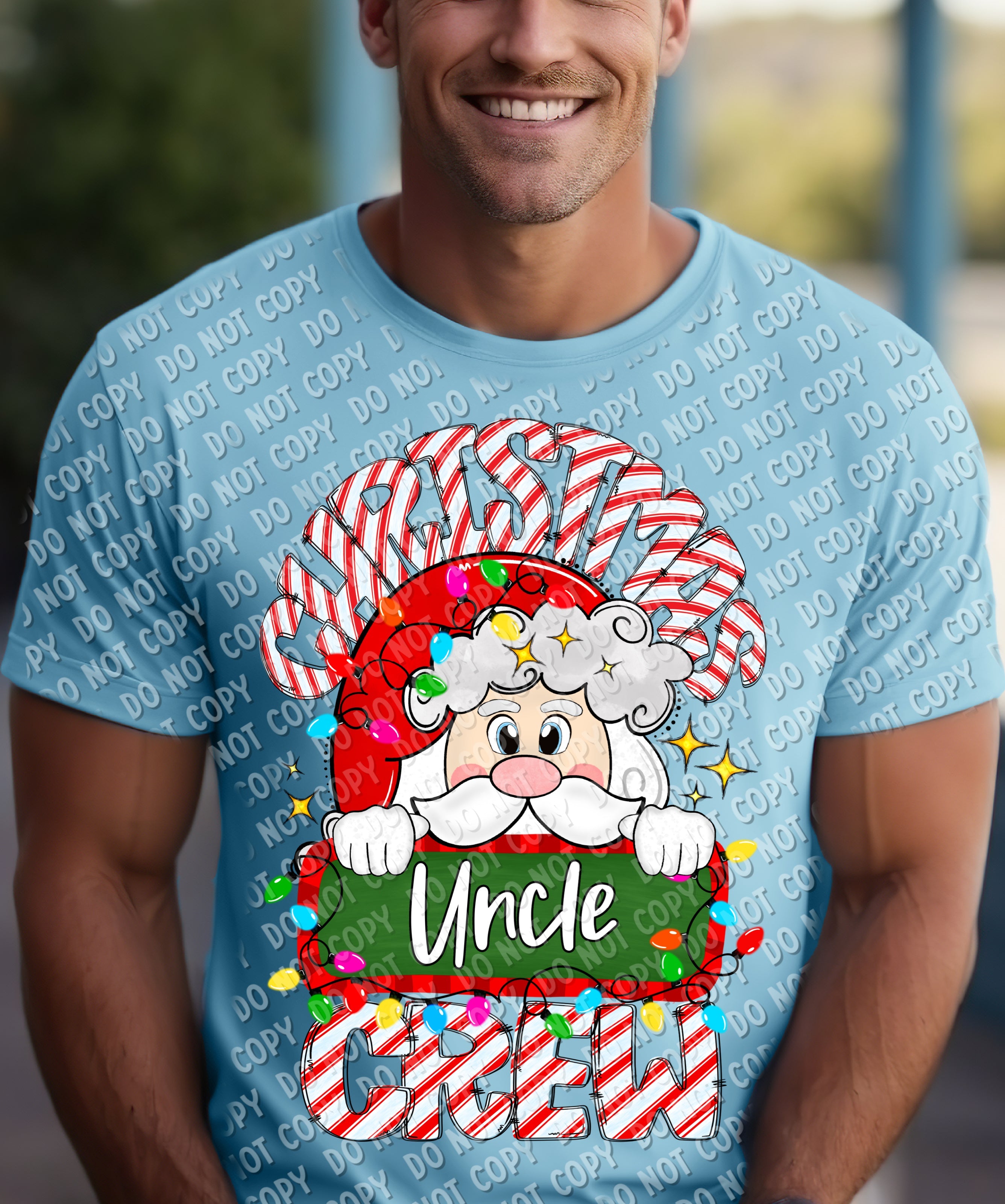 12-271-X Uncle - Christmas Crew Completed Tee