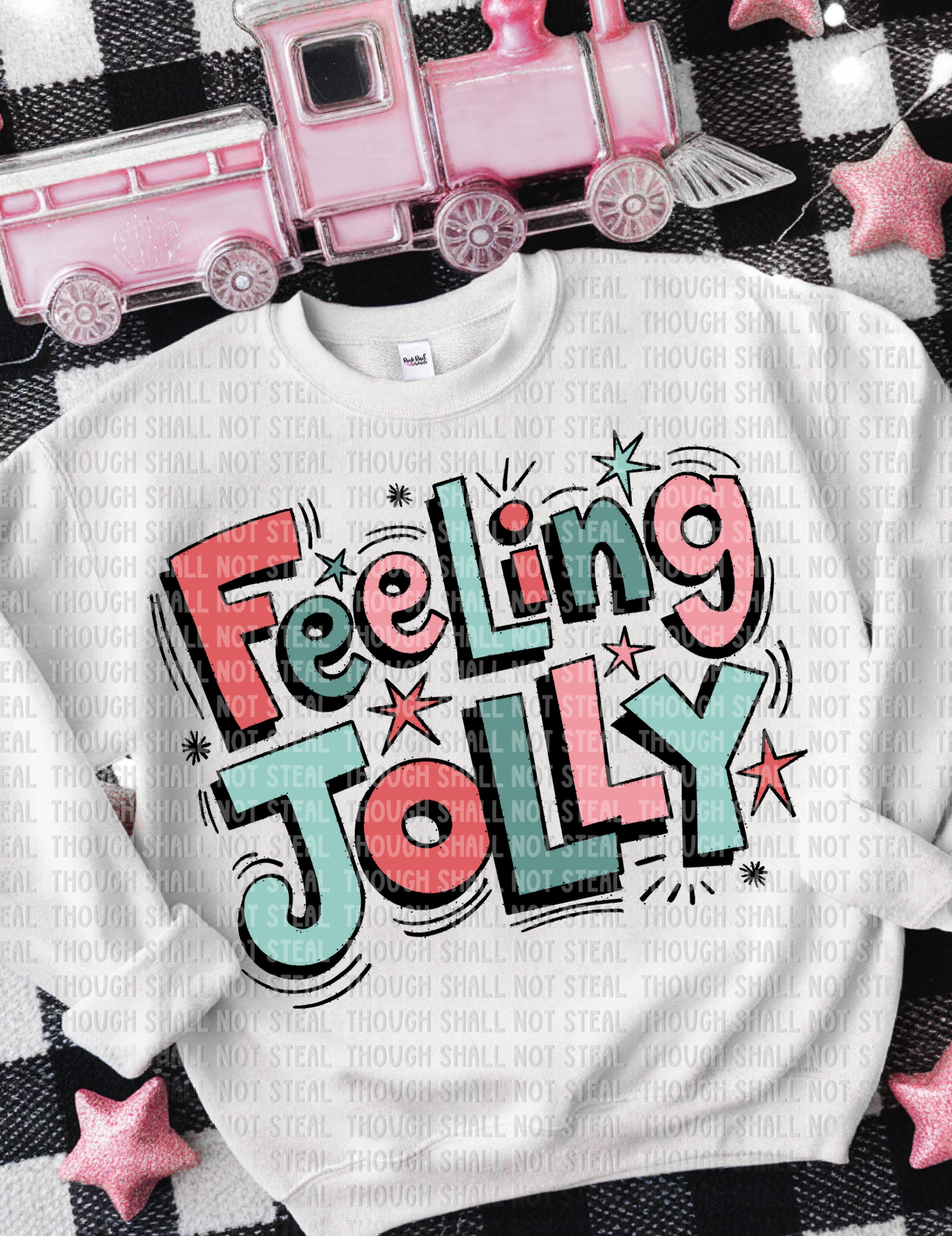 12-295 A Feeling_Jolly_Solid_Colors DTF TRANSFER ONLY