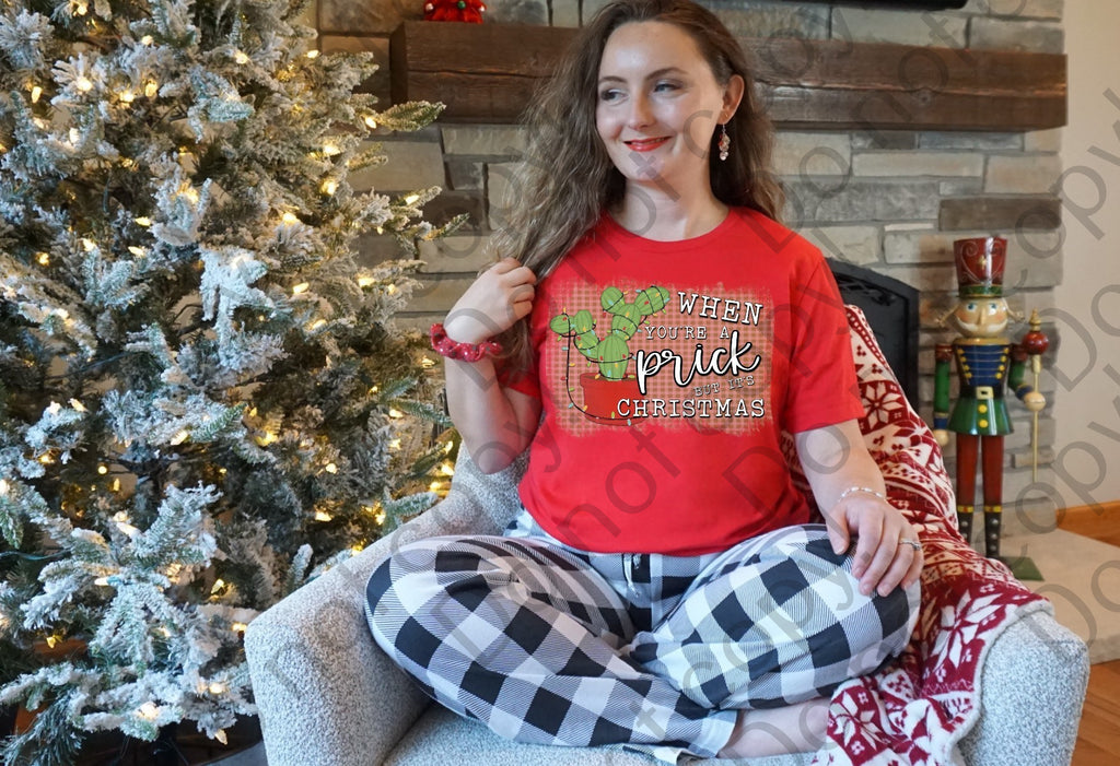 12-332 Christmas Prick Completed Tee