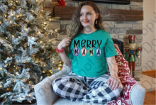 Load image into Gallery viewer, 12-387 Merry Mama Pastel Lights Completed Tee
