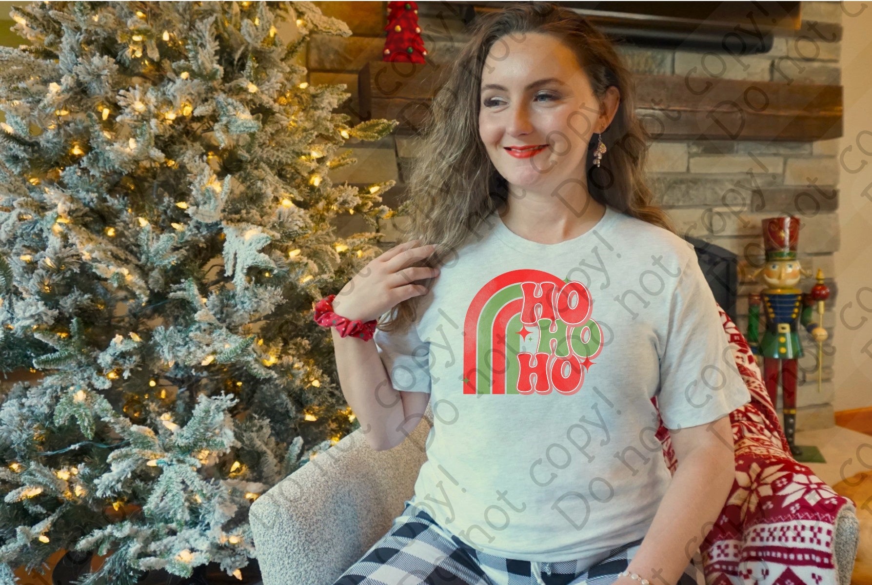 12-423 Ho Ho Ho DTF TRANSFER ONLY