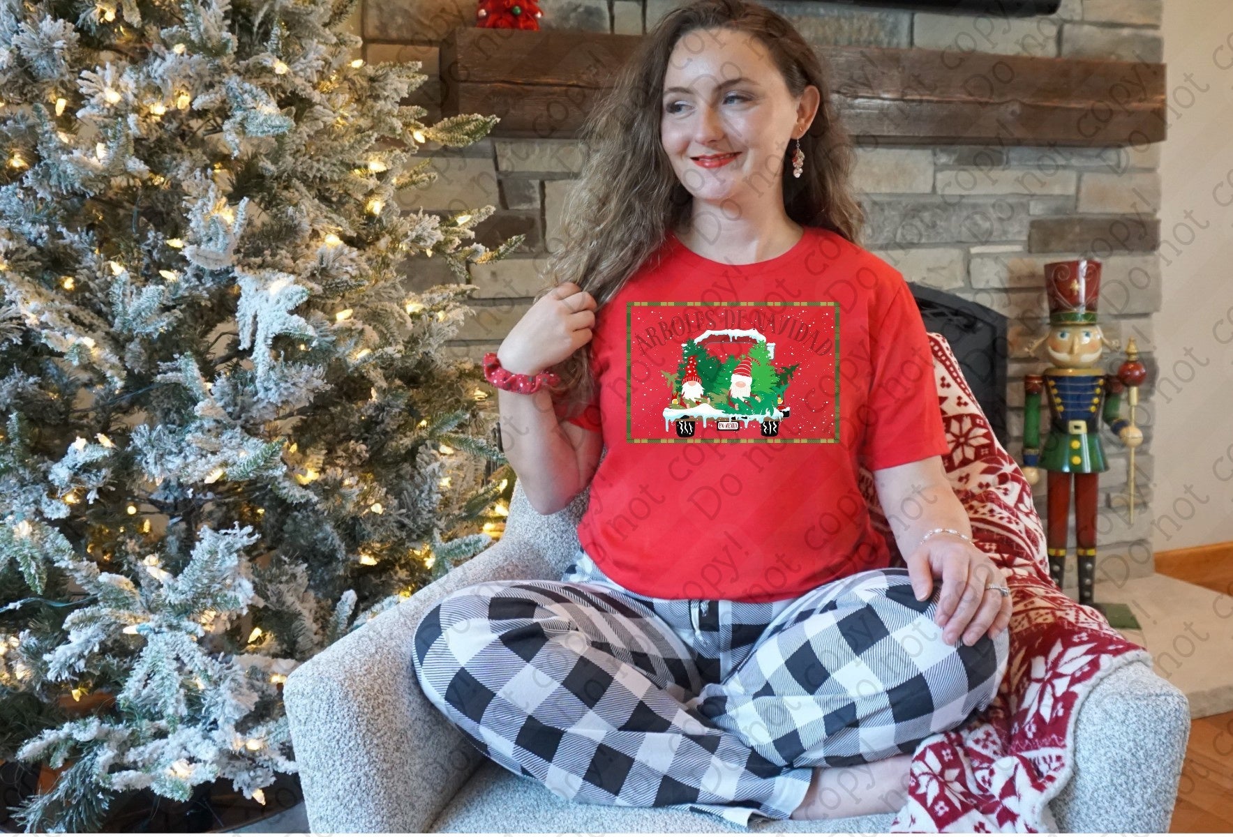 12-442 Arboles de Navidad DTF TRANSFER ONLY