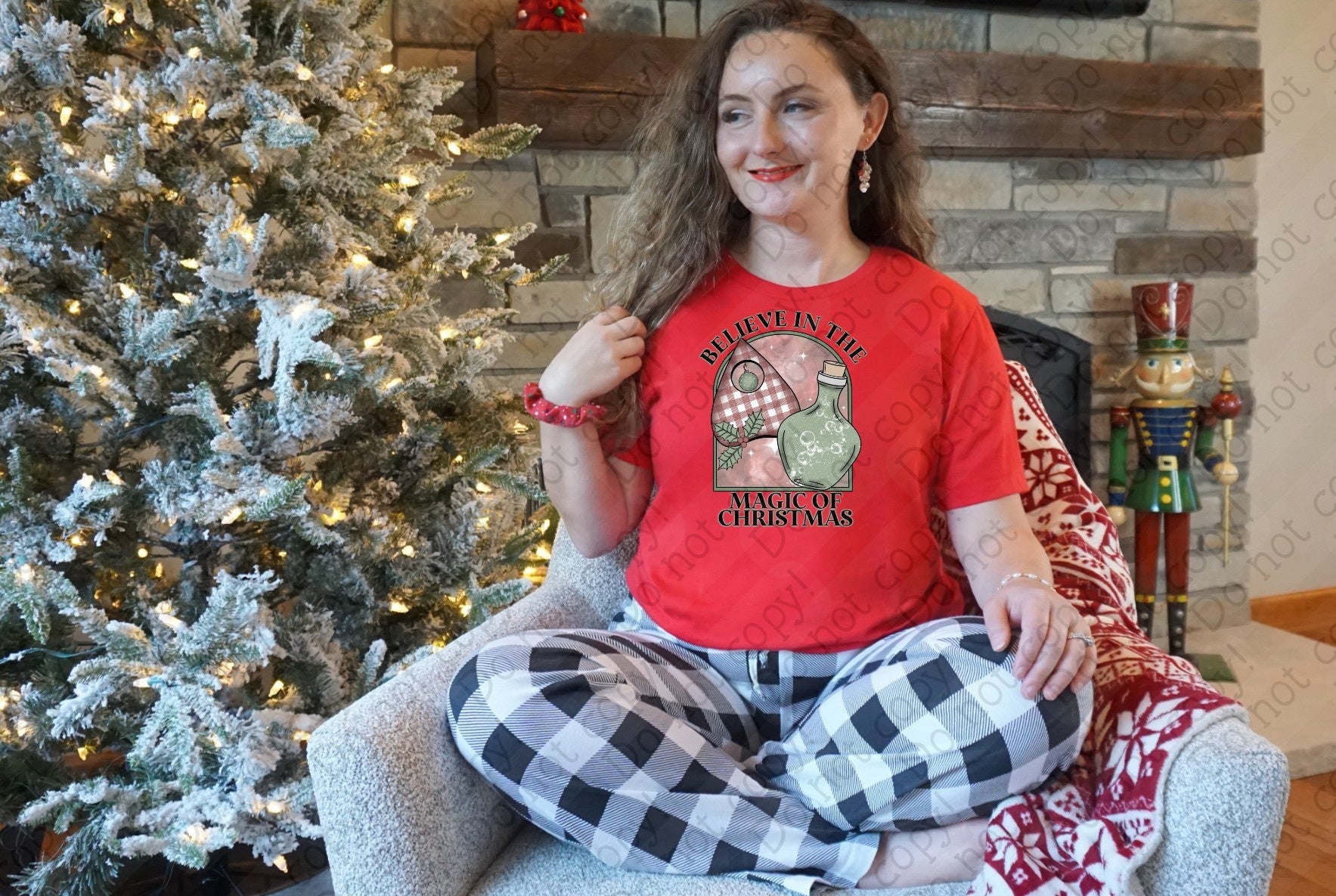 12-444 Believe in the Magic of Christmas DTF TRANSFER ONLY