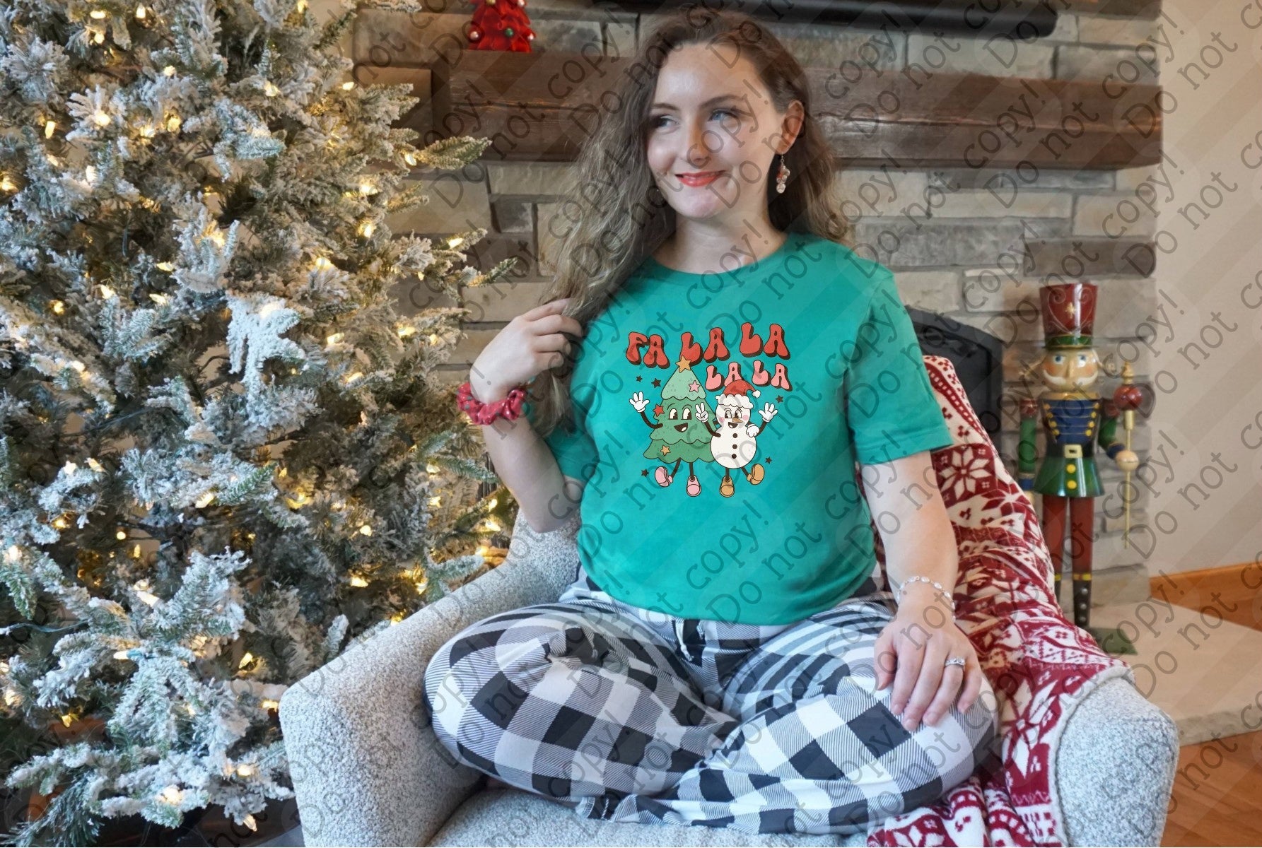 12-457 Fa La La La La DTF TRANSFER ONLY