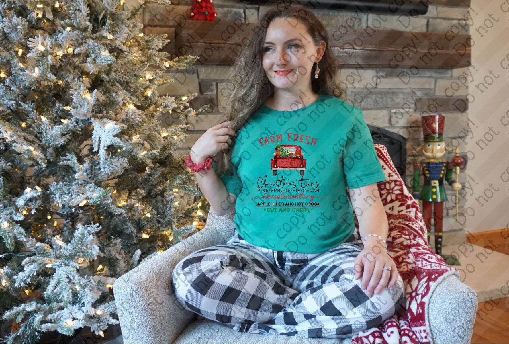 12-459 Farm Fresh Christmas Trees DTF TRANSFER ONLY