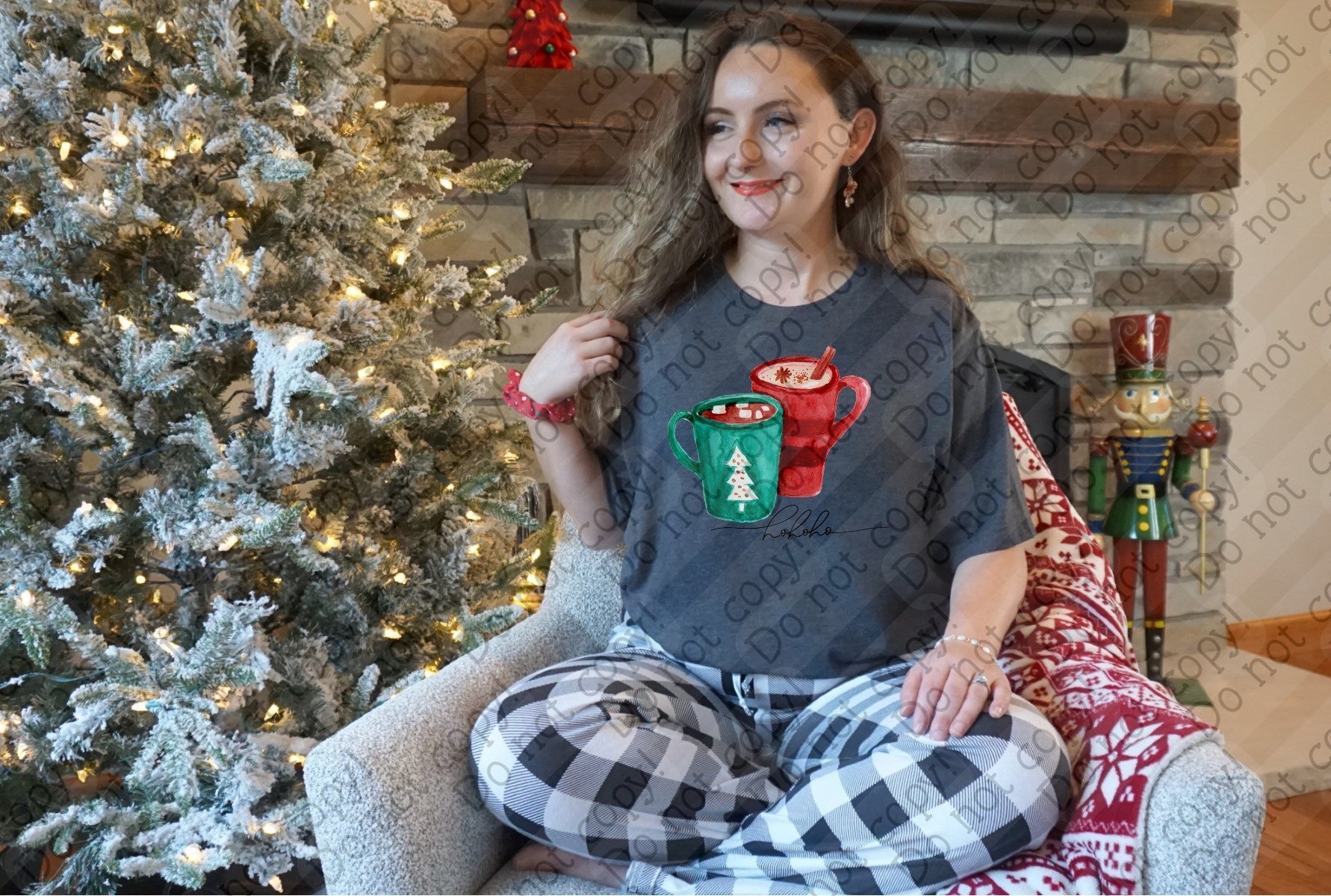 12-478 Ho Ho Ho Hot Cocoa Completed Tee
