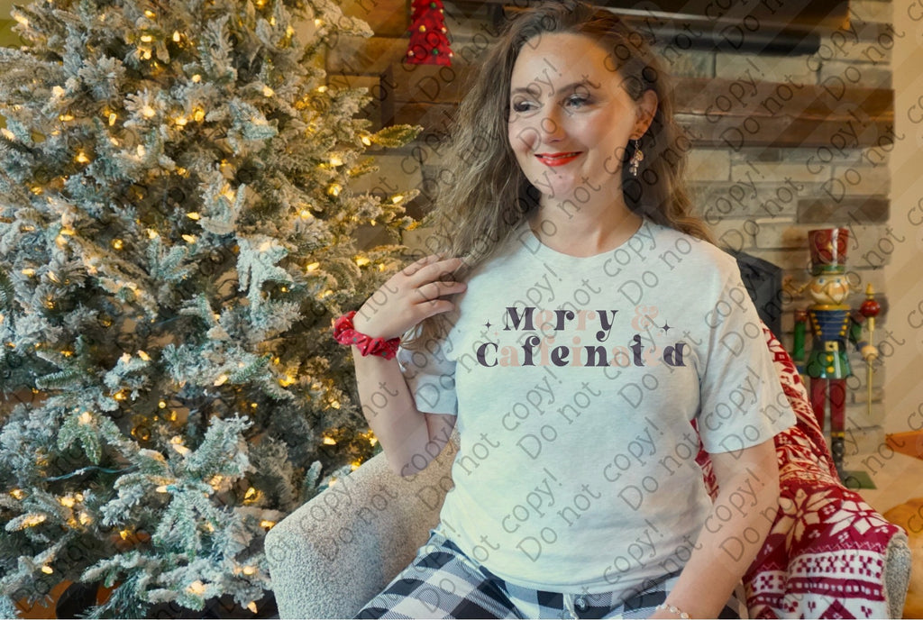 12-496 Merry & Caffeinated Completed Tee