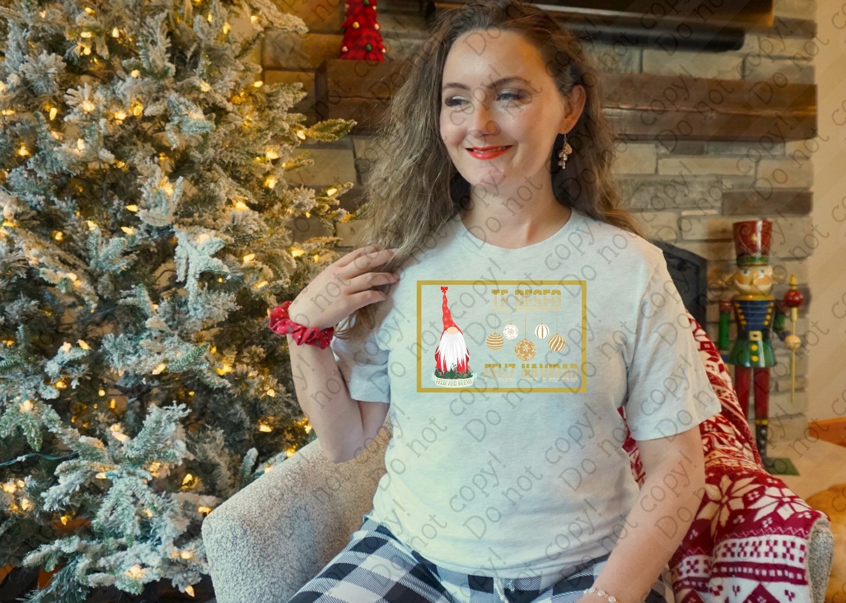 12-531 Te Deseo Feliz Navidad DTF TRANSFER ONLY