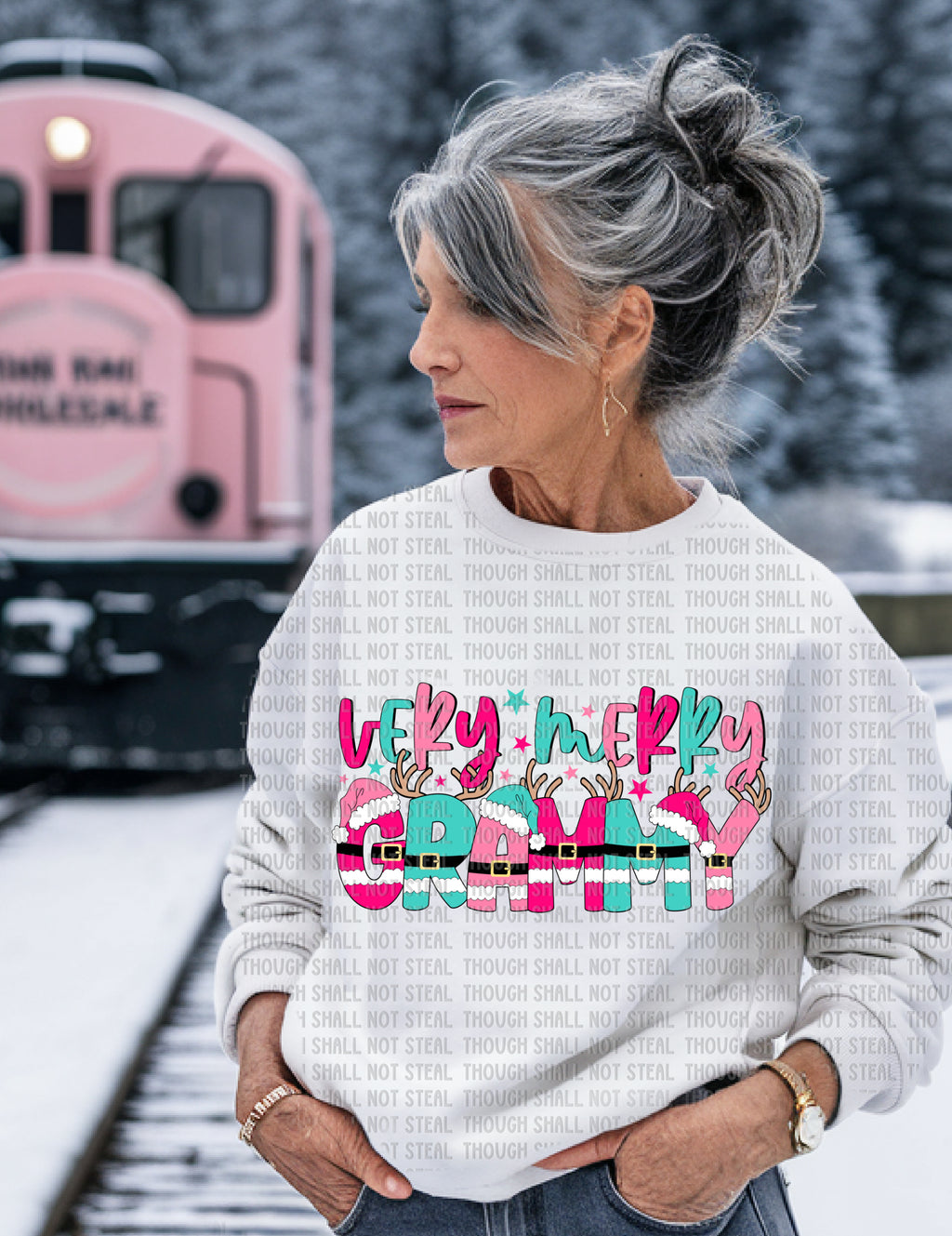 12-545 Very Merry (Choose One) 1 of 2 DTF TRANSFER ONLY