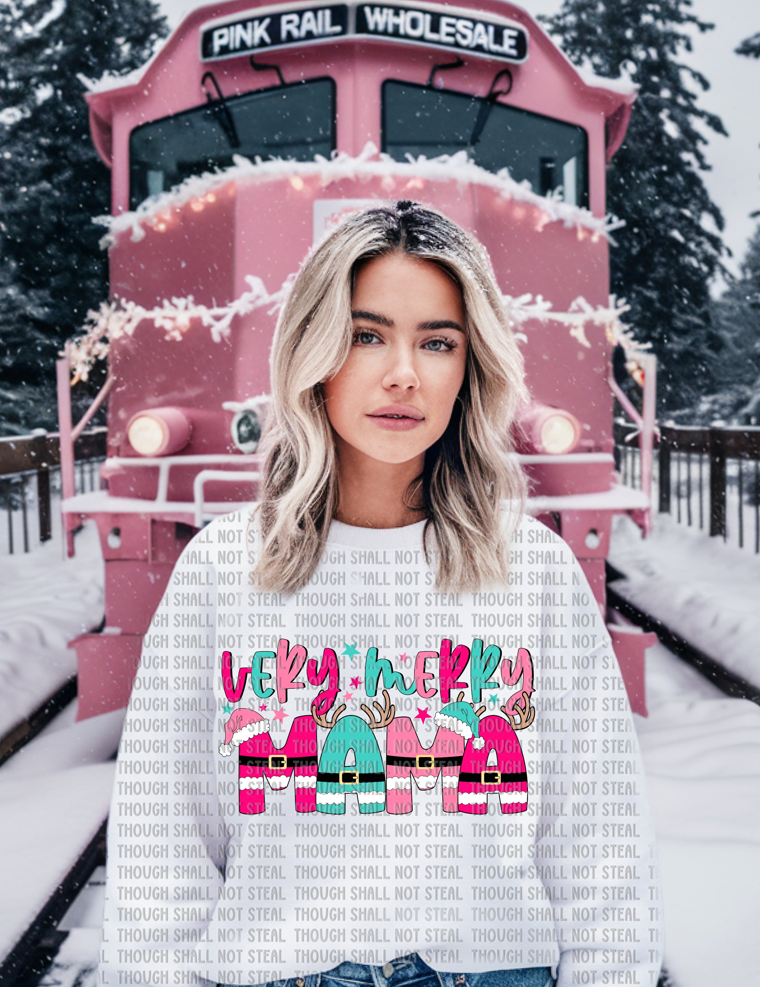 12-545 Very Merry (Choose One) 1 of 2 DTF TRANSFER ONLY