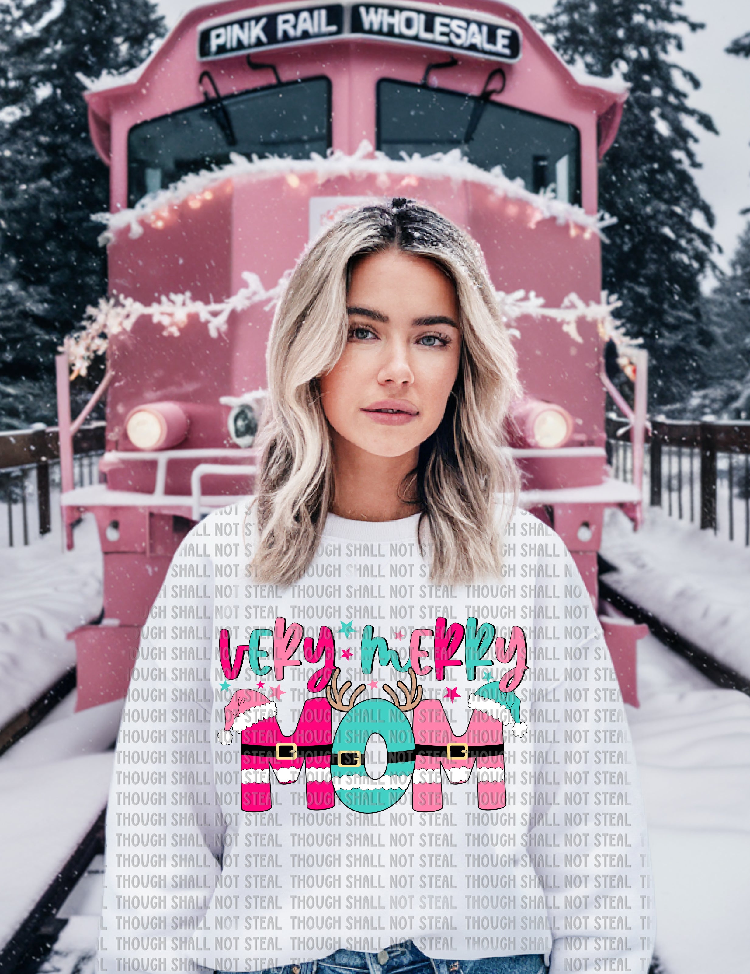 12-545 Very Merry (Choose One) 1 of 2 DTF TRANSFER ONLY