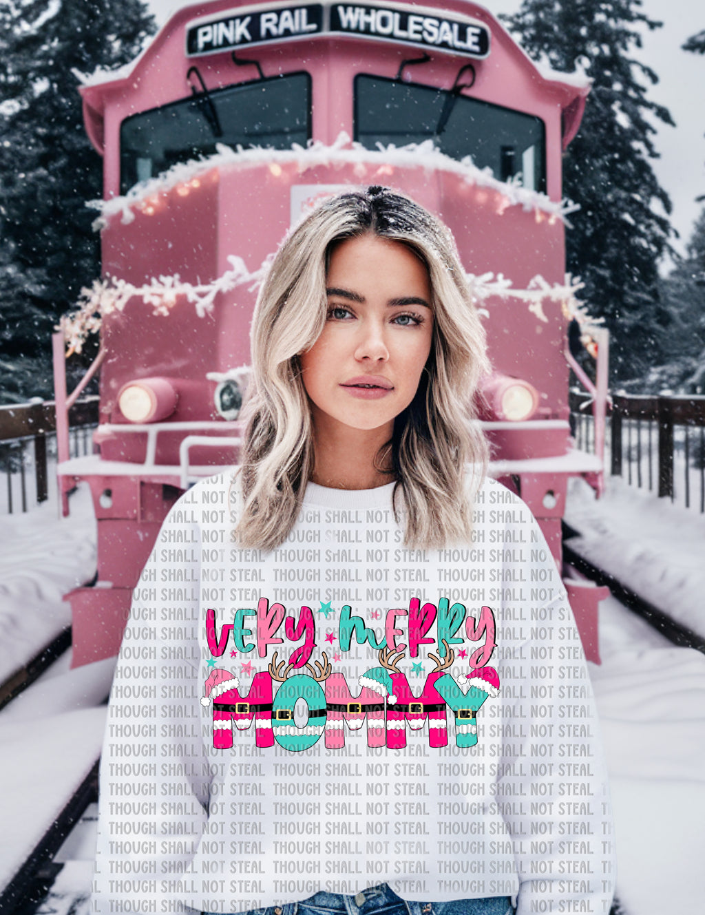 12-545 Very Merry (Choose One) 1 of 2 DTF TRANSFER ONLY