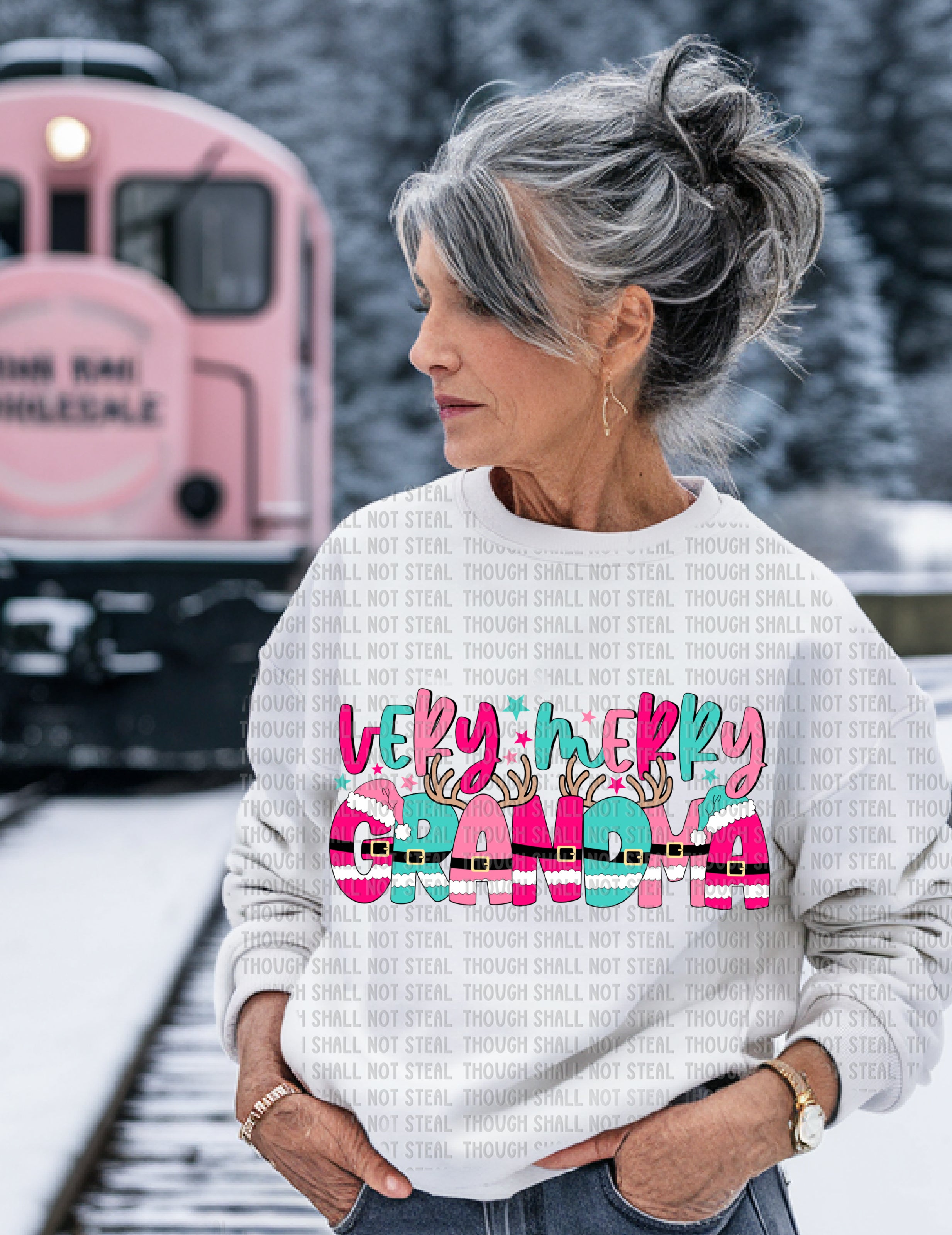 12-545 Very Merry (Choose One) 2 of 2 DTF TRANSFER ONLY