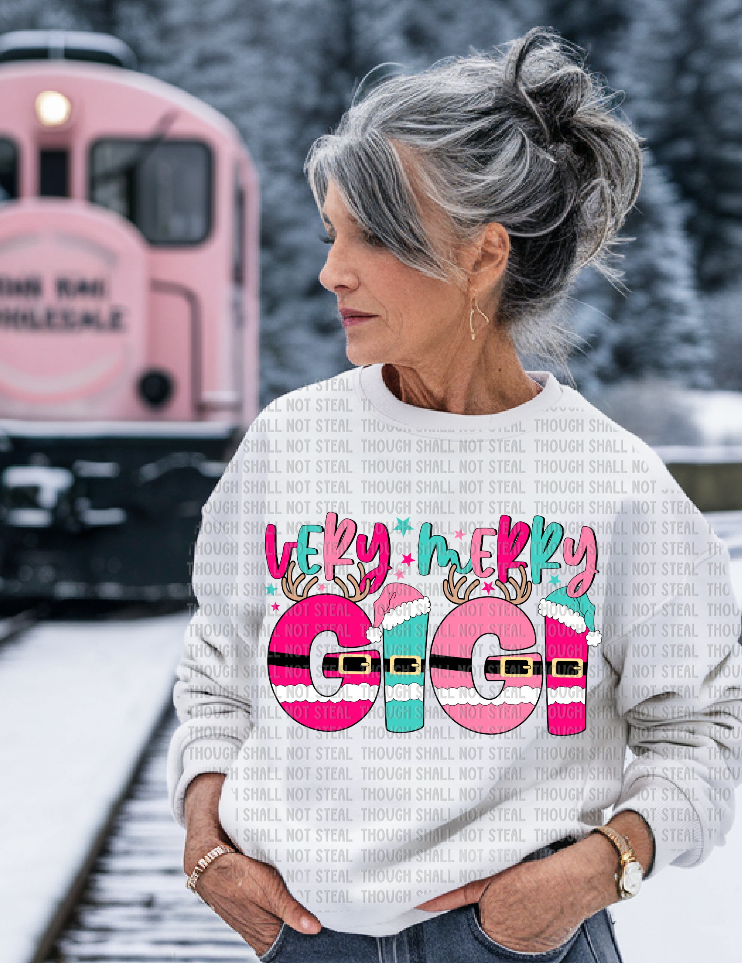 12-545 Very Merry (Choose One) 2 of 2 DTF TRANSFER ONLY