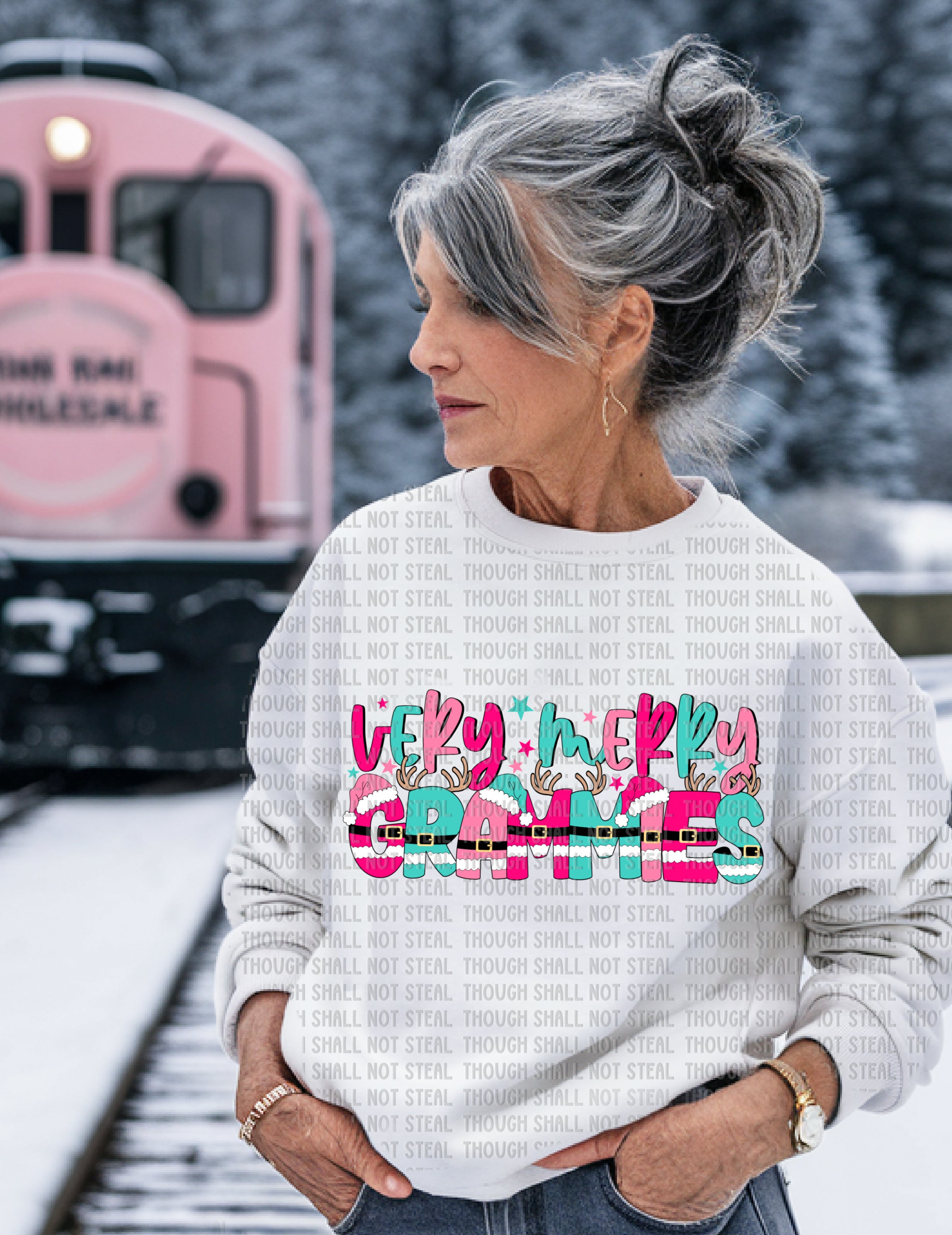 12-545 Very Merry (Choose One) 2 of 2 DTF TRANSFER ONLY