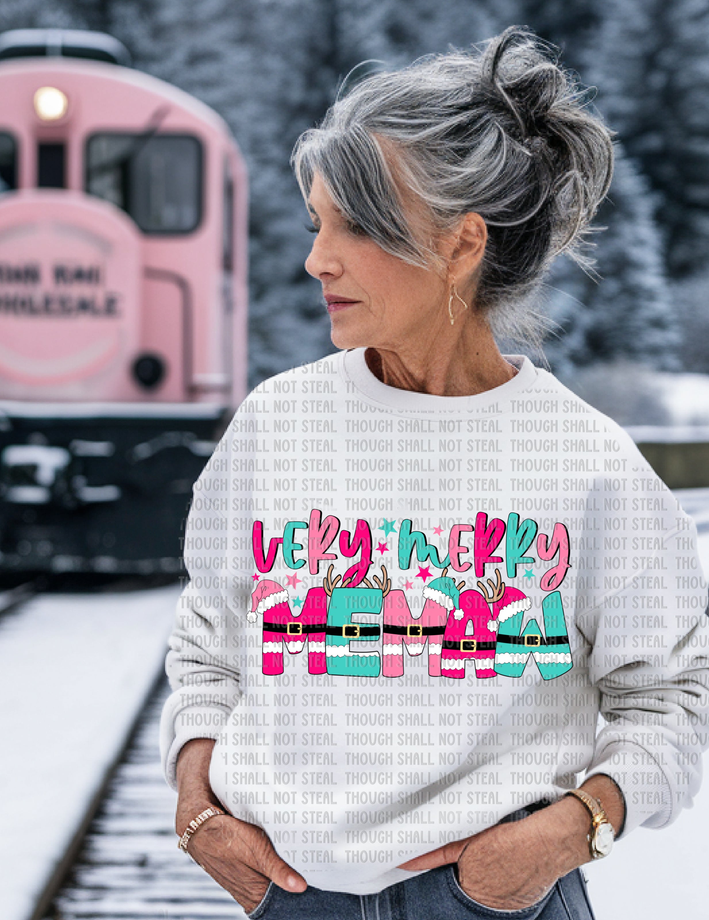 12-545 Very Merry (Choose One) 2 of 2 DTF TRANSFER ONLY