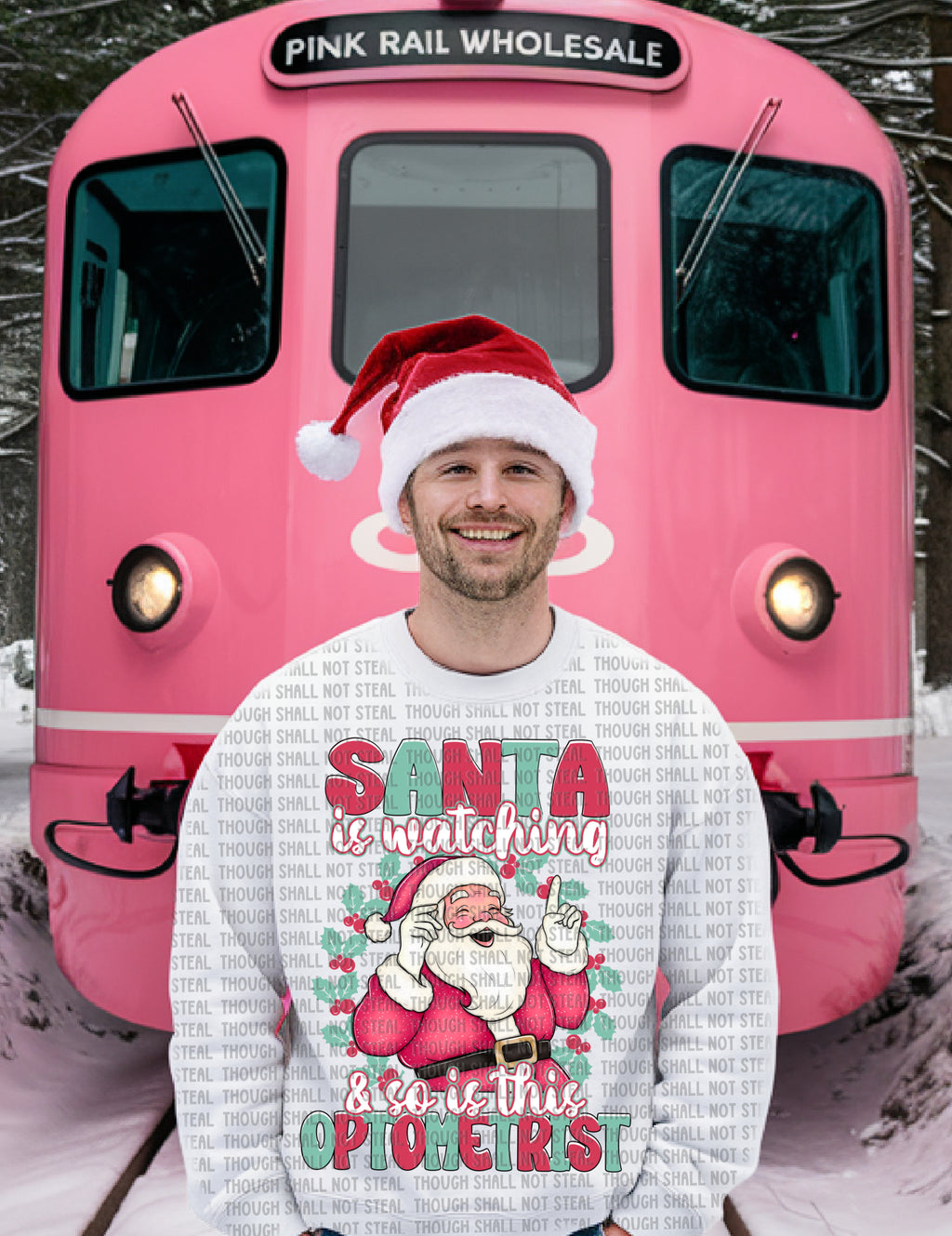 12-546 Santa is Watching - Choose your Profession (O-P) Completed Tee