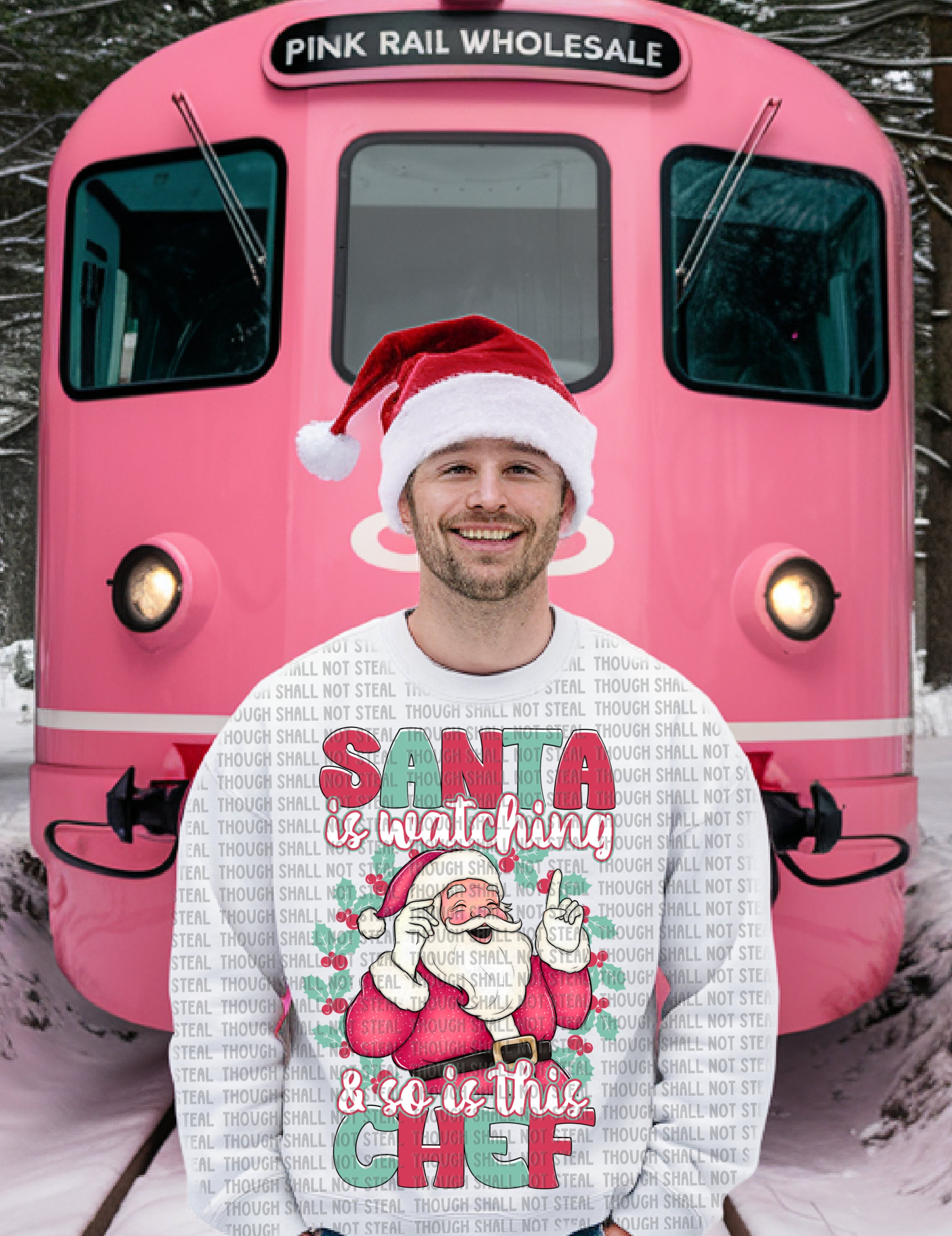 12-546 Santa is Watching - Choose your Profession (C-D) Completed Tee