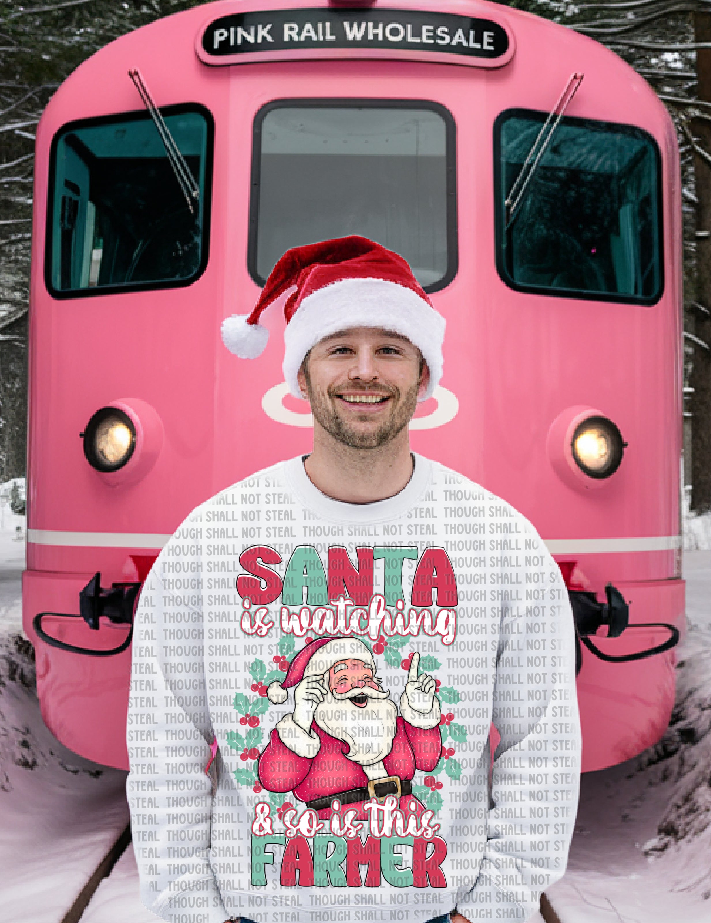 12-546 Santa is Watching - Choose Your Profession (E-H) DTF TRANSFER ONLY